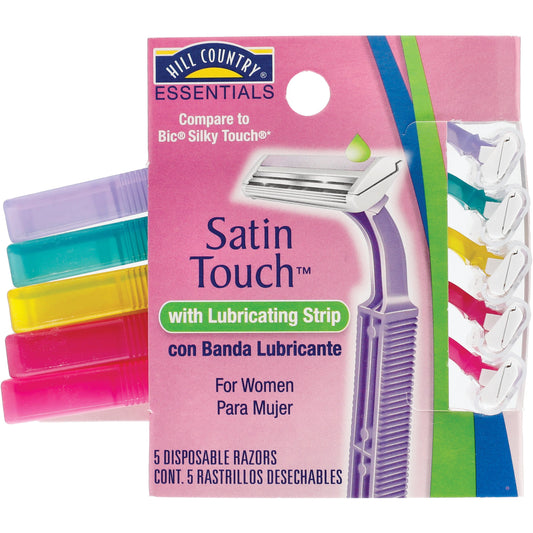 Hill Country Essentials Satin Touch Razors with Lubricating Strip