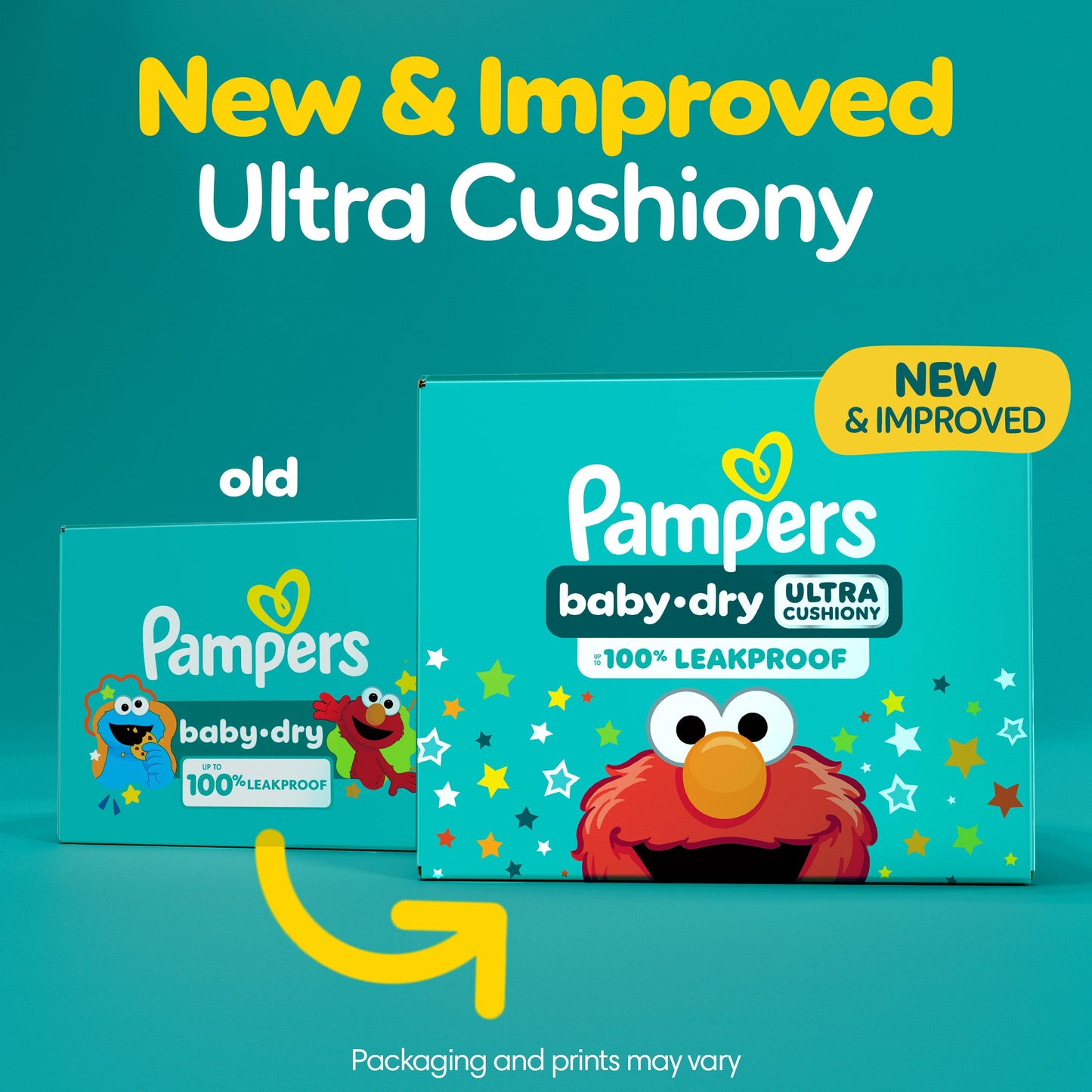 Pampers Baby Dry Ultra Cushiony Diapers - Size 4 (15-34 lbs)