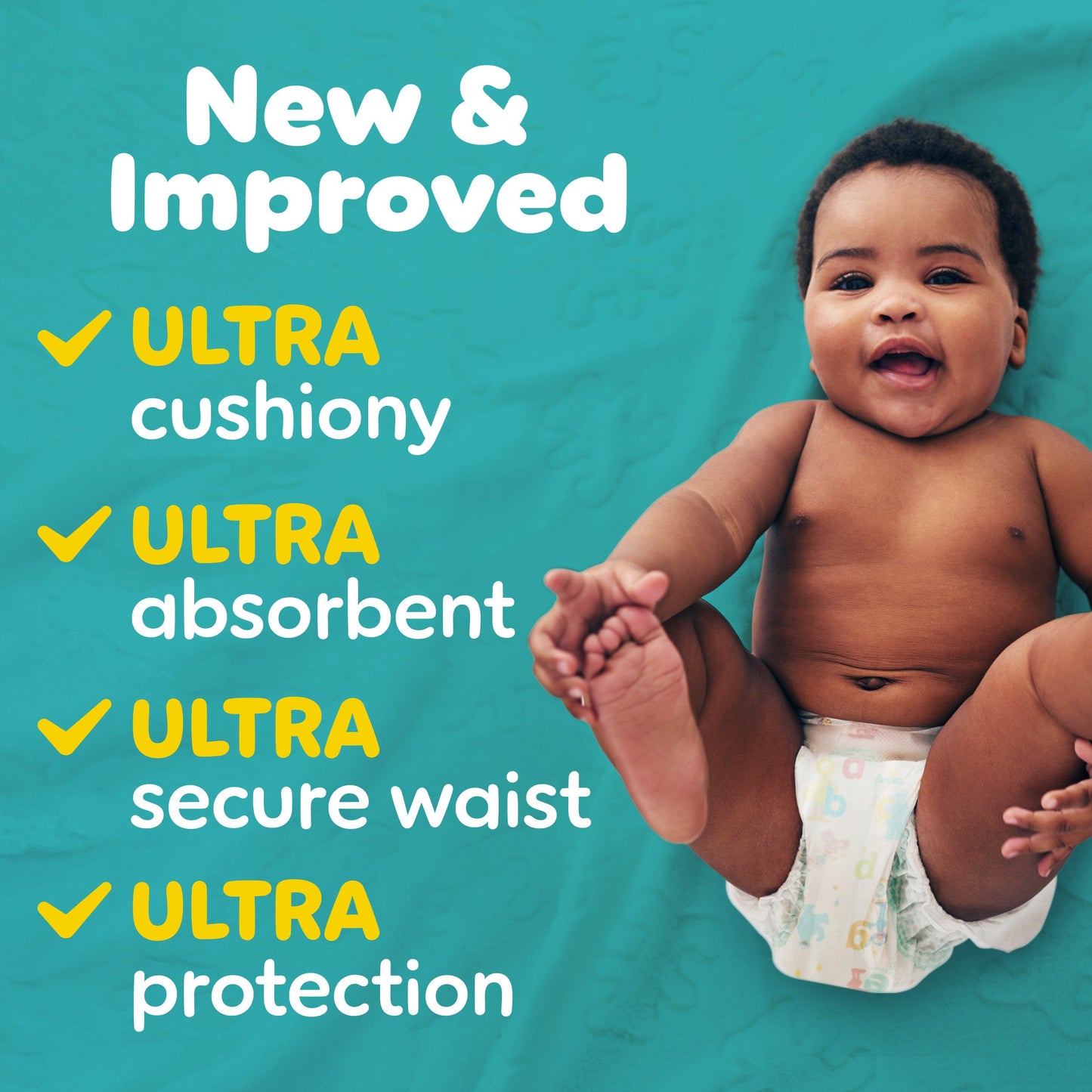Pampers Baby Dry Ultra Cushiony Diapers - Size 6 (23-44 lbs)