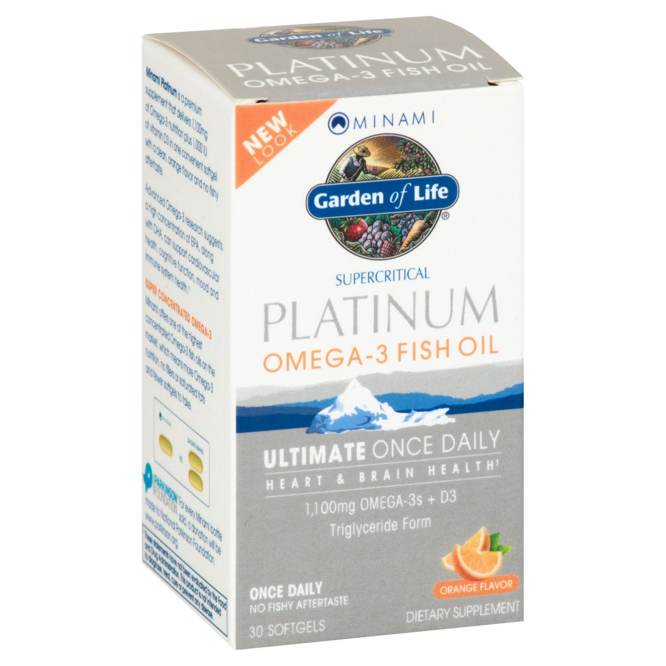 Garden of Life Omega-3 Fish Oil Softgels - Orange Flavor