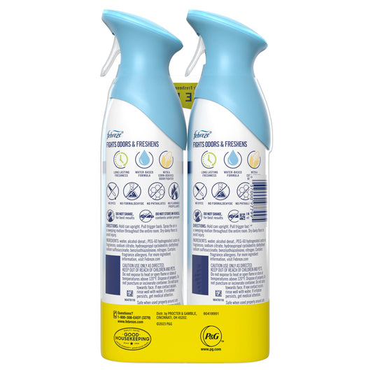 Febreze Air Freshener Spray - Odor-Fighting Room Spray - Linen & Sky Scent