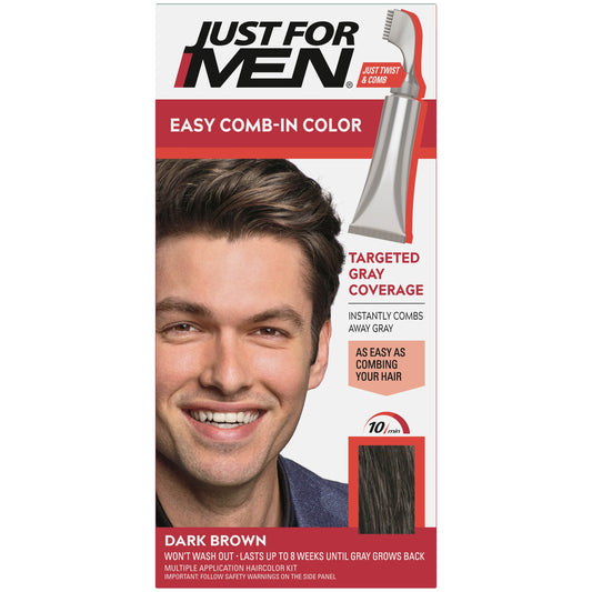 Just For Men Comb In Haircolor Dark Brown A-45
