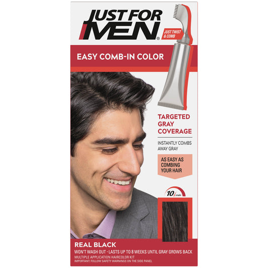 Just For Men Comb In Haircolor Real Black A-55