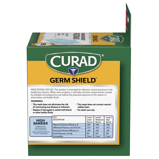 Curad Germ Shield Maximum Barrier Earloop Facemask