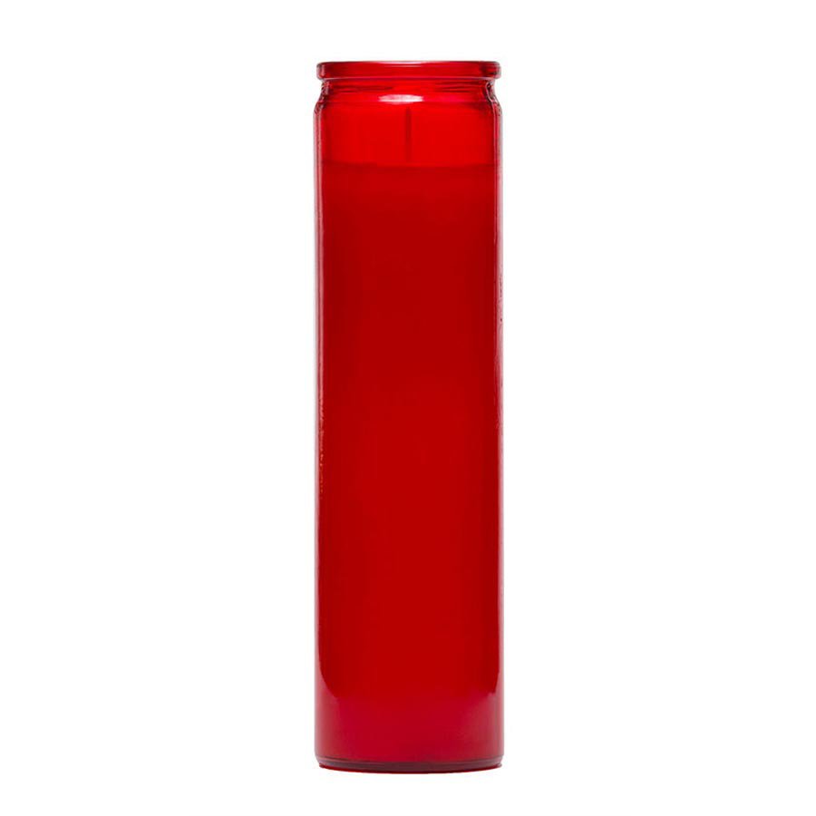 Reed Candle Clear Glass Candle - Red