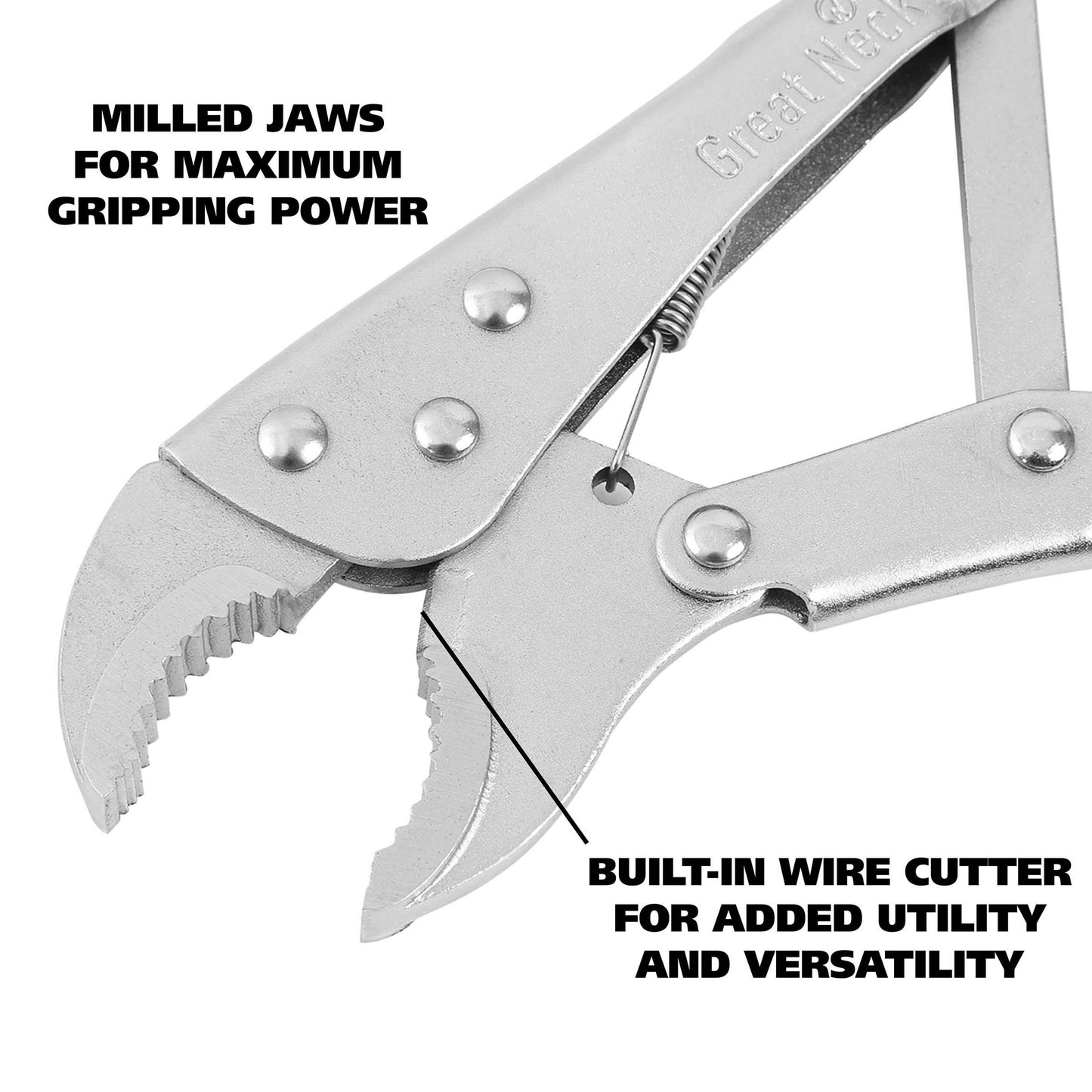 Great Neck Curved Jaw Locking Pliers
