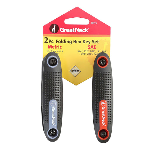 Great Neck Folding Hex Key Set