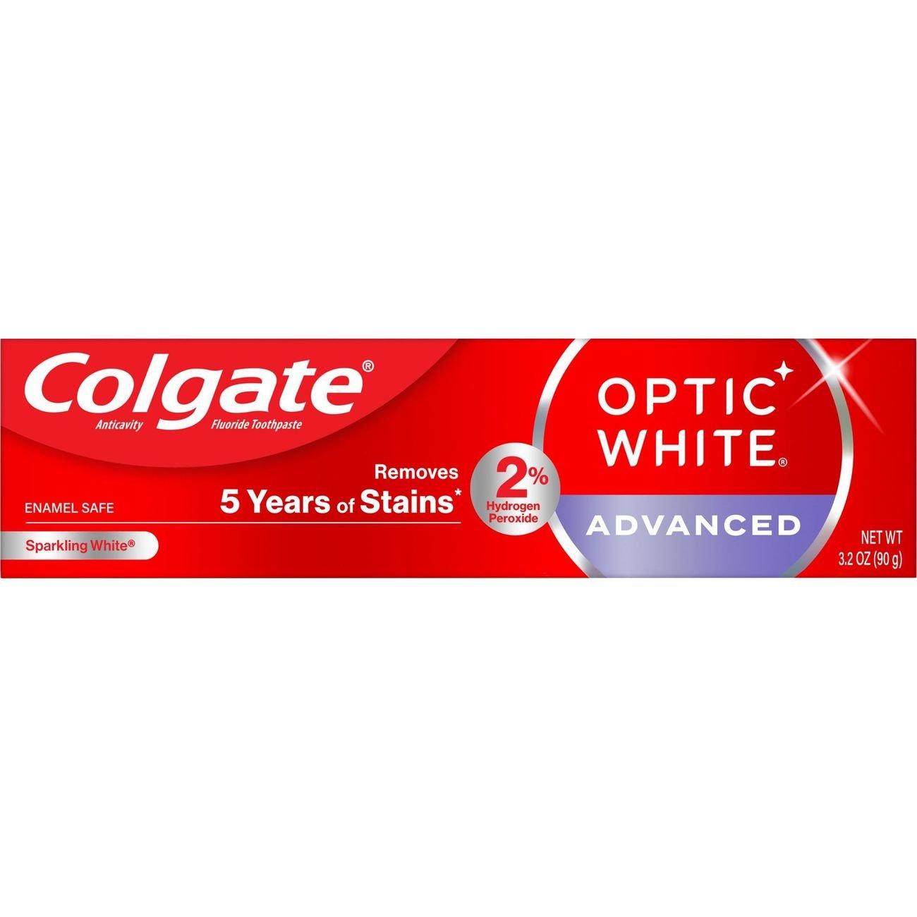 Colgate Optic White Advanced Toothpaste - Sparkling White, 2 Pk