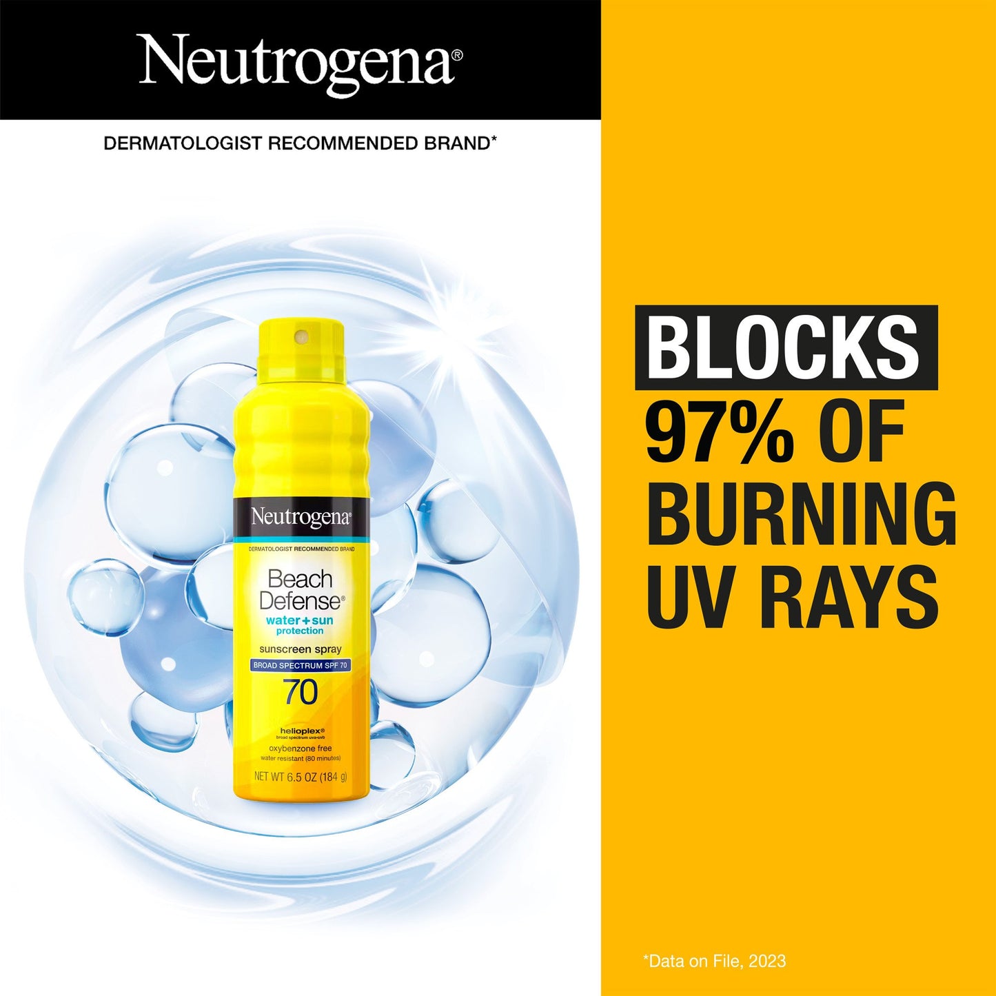 Neutrogena Beach Defense Spray Sunscreen - SPF 70