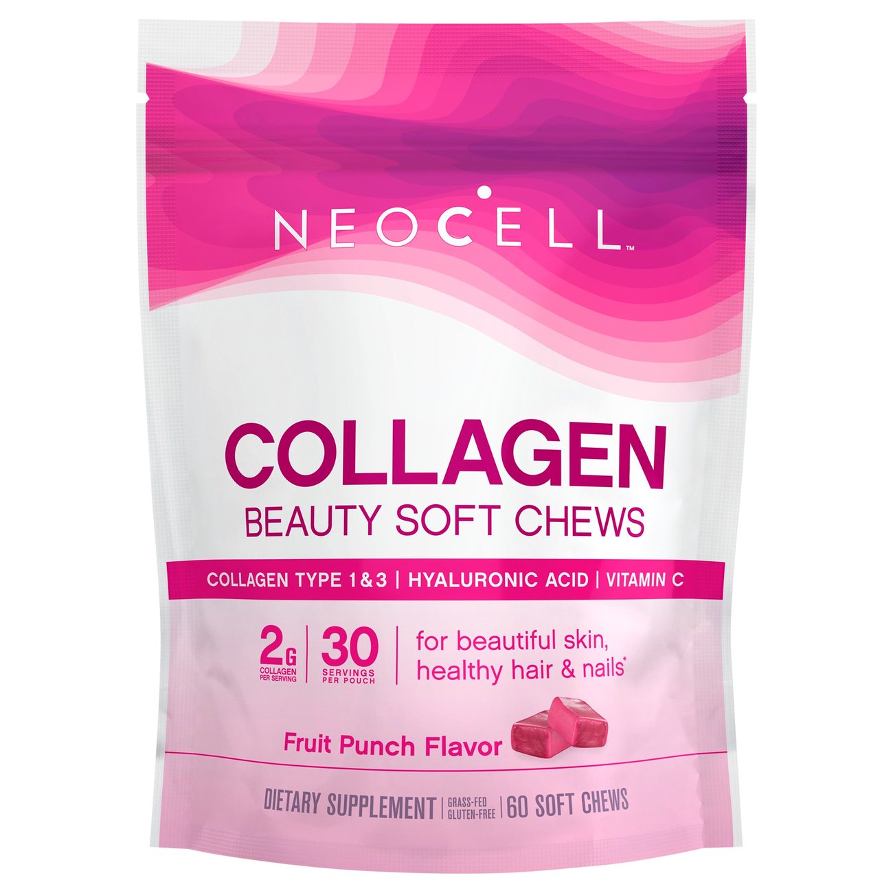 NeoCell Collagen Beauty Soft Chews - Fruit Punch