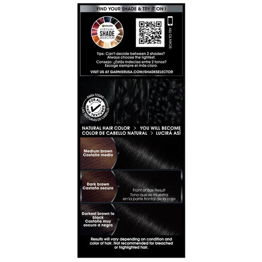 Garnier Olia Oil Powered Ammonia Free Permanent Hair Color 1.0 Black
