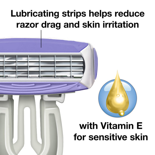 Hill Country Essentials Simply Silky 4 Women's Disposable Razors - Sensitive Skin