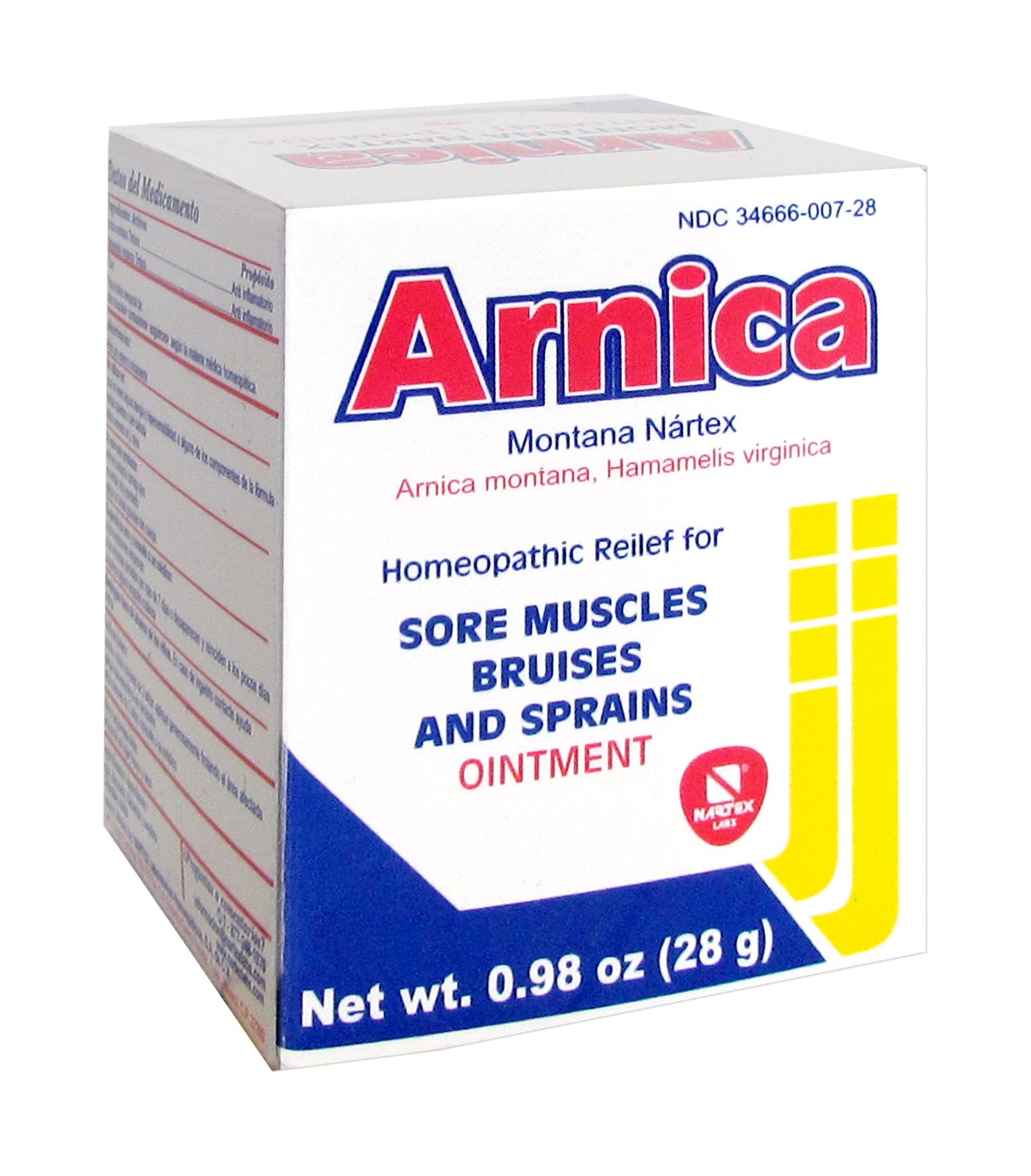 Arnica Homeopathic Relief For Sore Muscles, Bruises, And Sprains Ointment
