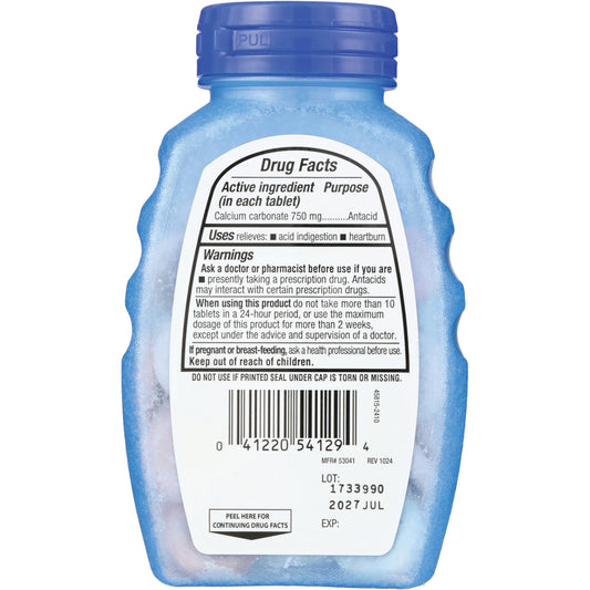H-E-B Assorted Berries Extra Strength Smooth Antacid Chewable Tablets