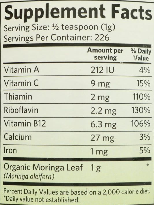 Organic India Moringa Essential Nutrition Leaf Powder