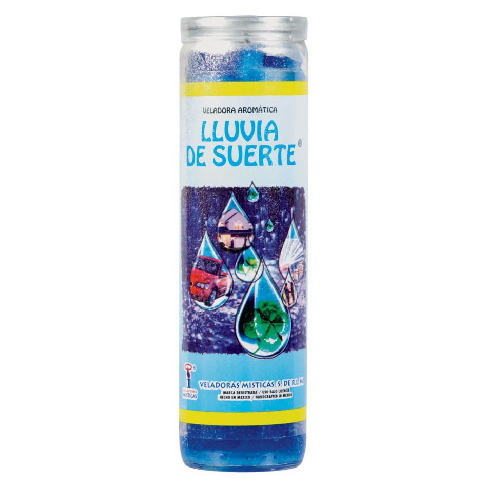 Brilux Rain of Luck Candle - Blue Wax