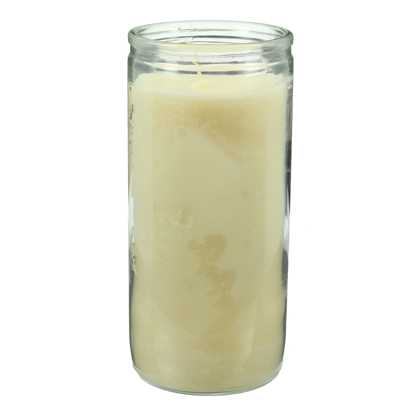 Brilux Clear Glass Candle - White Wax