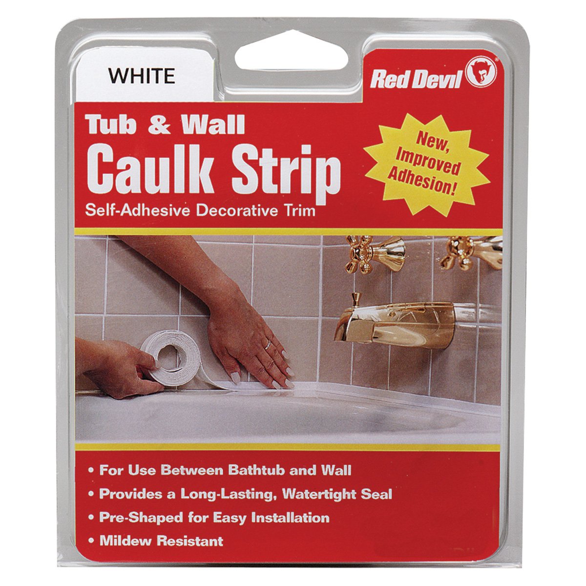 Red Devil Tub & Wall Caulk Strip White