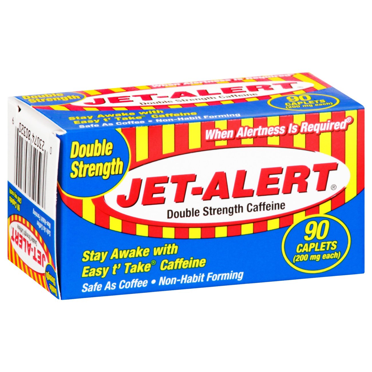 Jet Alert Double Strength Caffeine 200 mg Caplets