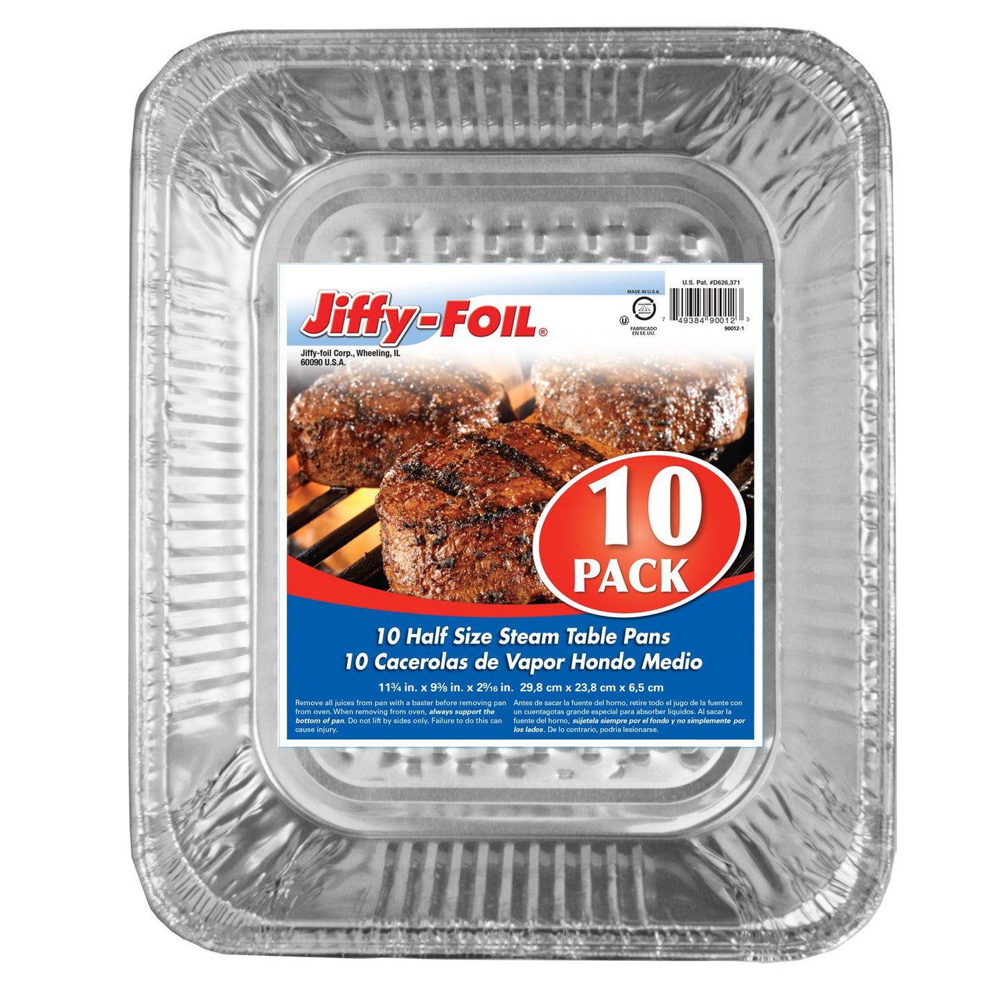 Handi-Foil Jiffy Foil Half Size Steam Table Pan