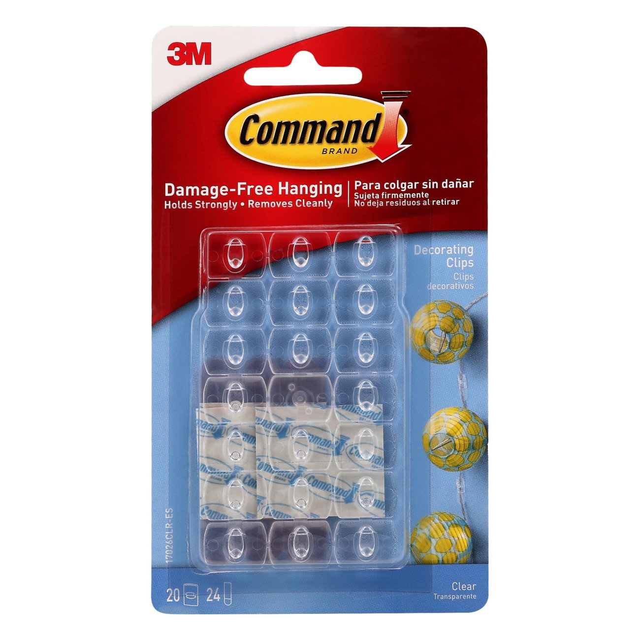 Command Decorating Clips - Clear