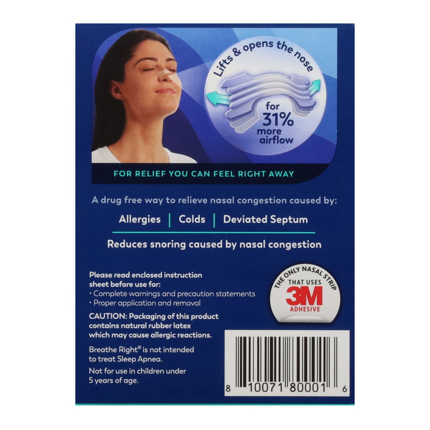 Breathe Right Nasal Strips Extra Clear