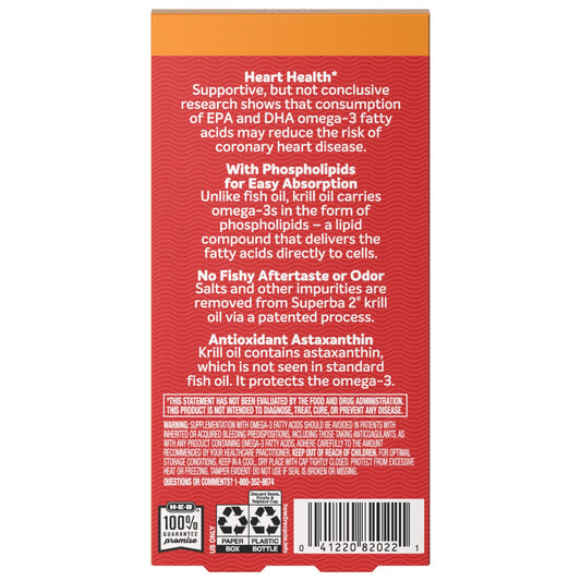 H-E-B Vitamins Antarctic Krill Oil Extra Strength 500 mg Softgels