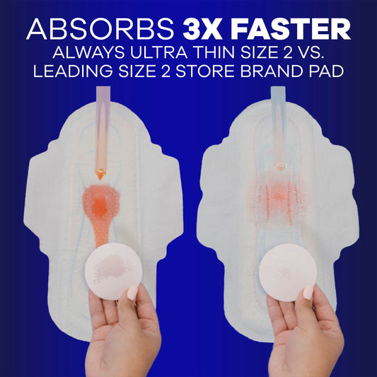Always Ultra Thin Extra Heavy Overnight Pads - Size 5