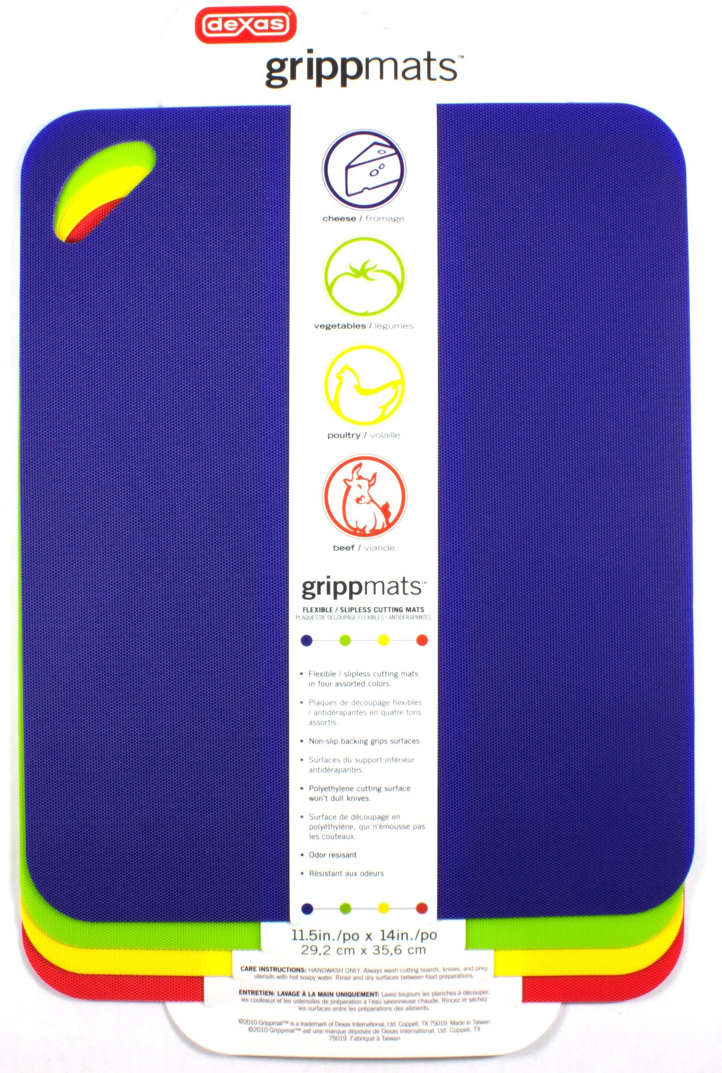 Dexas 11.5x14 in International Grippmats Assorted Colors