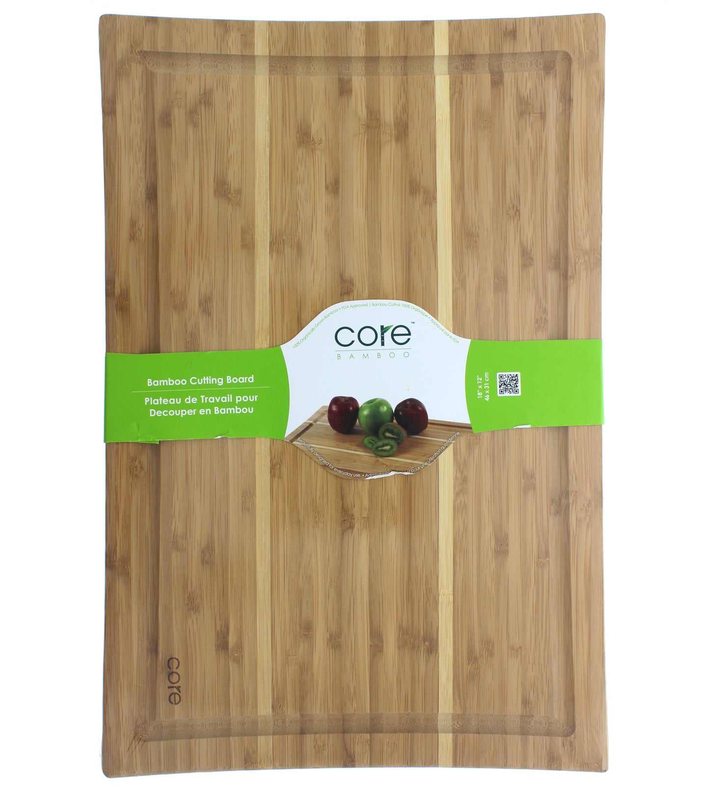 Core Bamboo Daffodil Collection 18x12 in Cutting Board