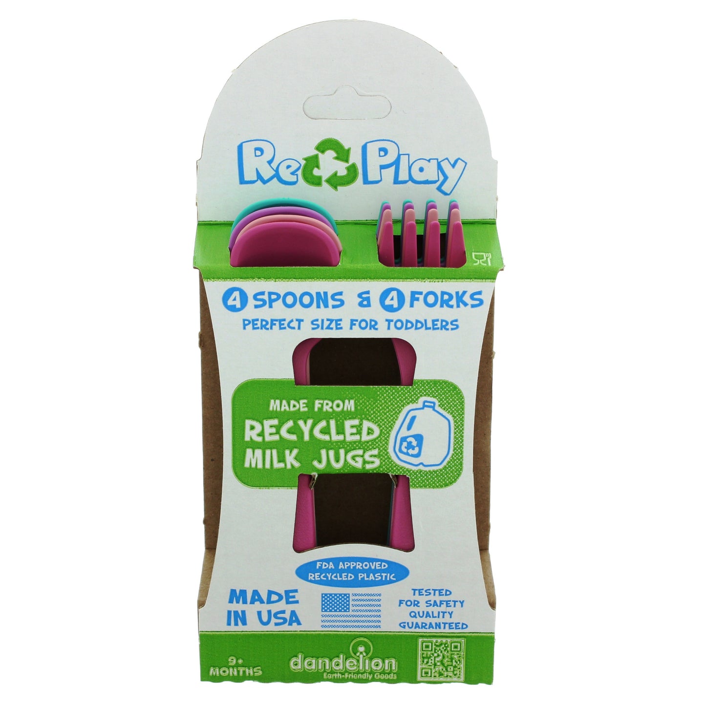 Re-Play Toddler Forks and Spoons, Colors May Vary