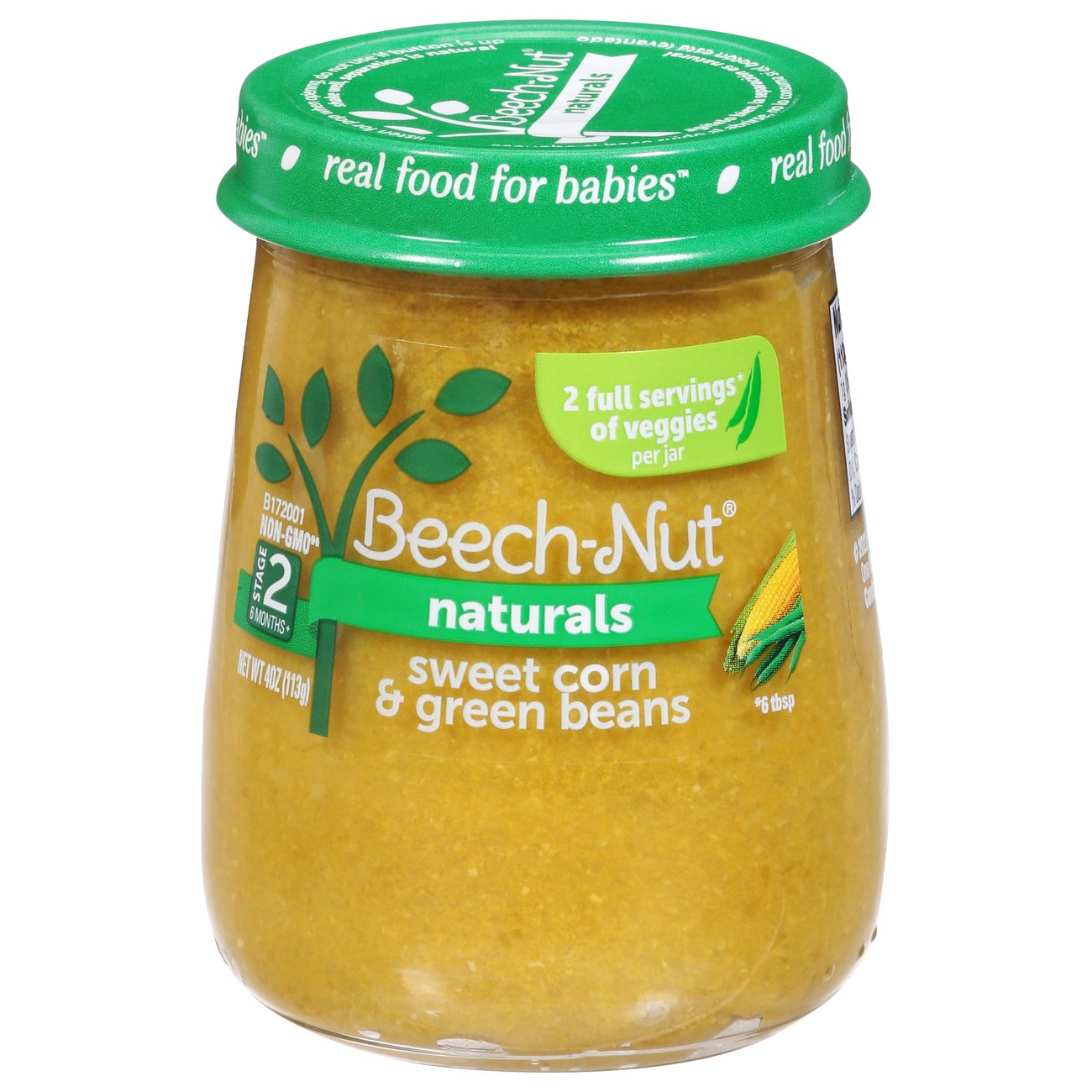 Beech-Nut Naturals Baby Food - Sweet Corn & Green Beans