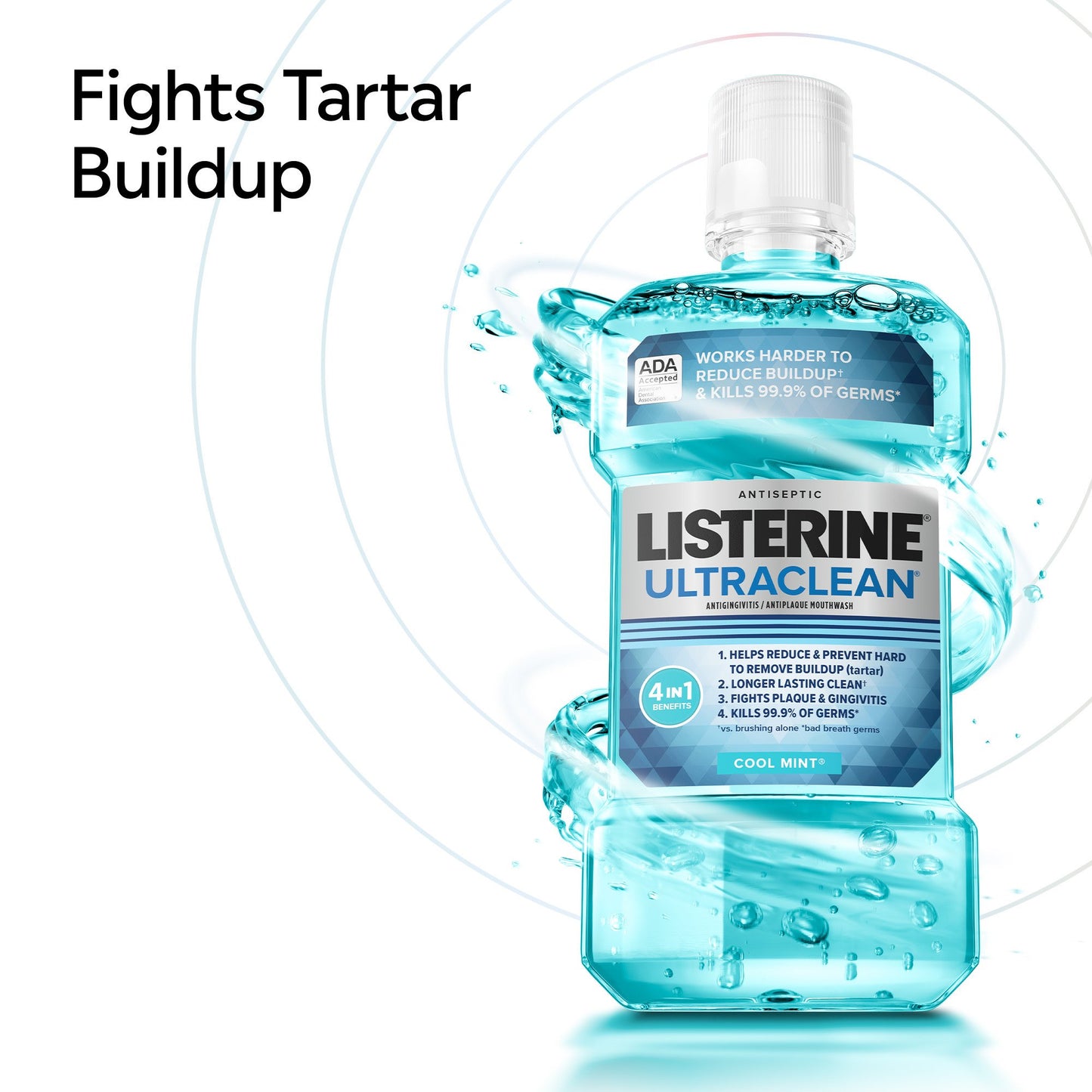 Listerine Ultraclean Antiseptic Mouthwash - Cool Mint