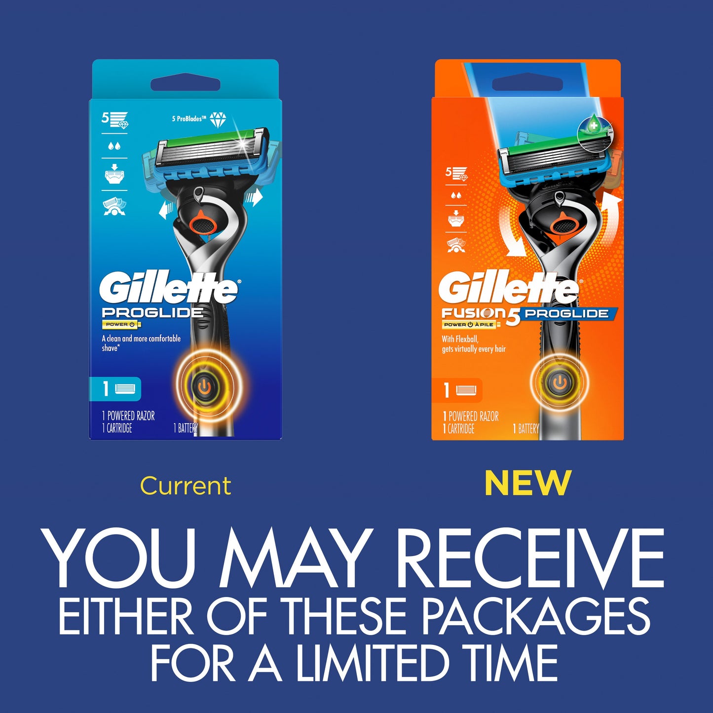 Gillette ProGlide Power Razor + 1 Blade Refill