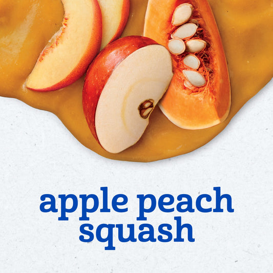 Gerber Stage 2 Baby Food - Apple Peach & Squash, 4 oz Tubs
