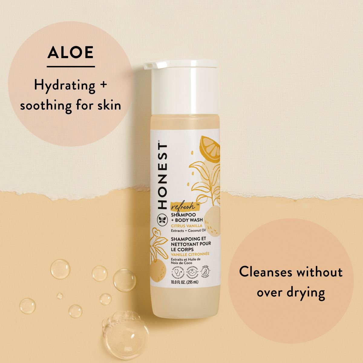 The Honest Company Refresh Shampoo And Body Wash - Citrus Vanilla