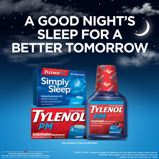 Tylenol PM Extra Strength Pain Relief & Sleep Aid Caplets