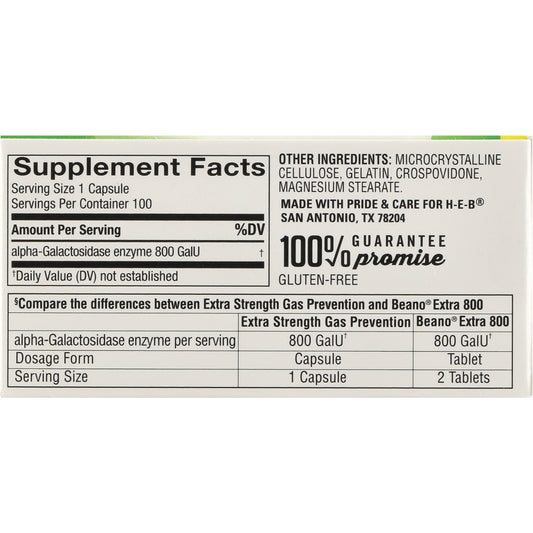 H-E-B Gas Relief & Prevention Capsules