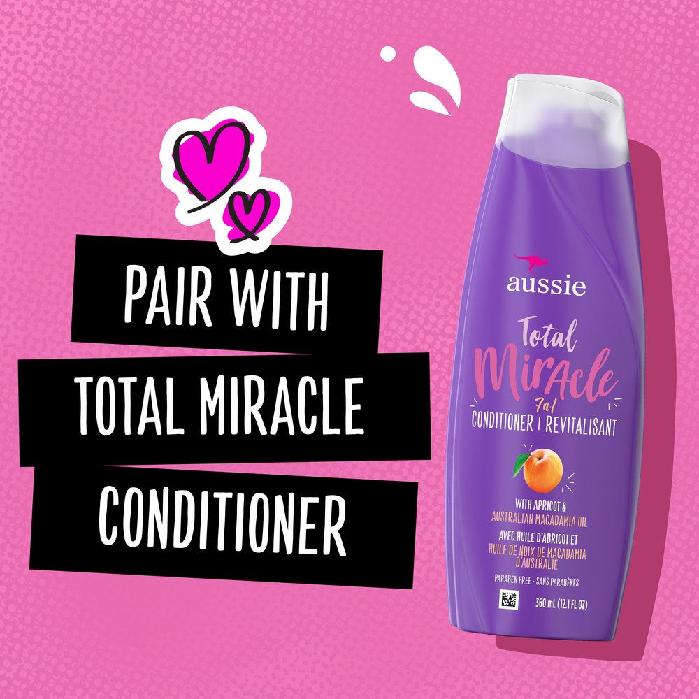 Aussie 7 in 1 Total Miracle Shampoo - Apricot & Macadamia Oil