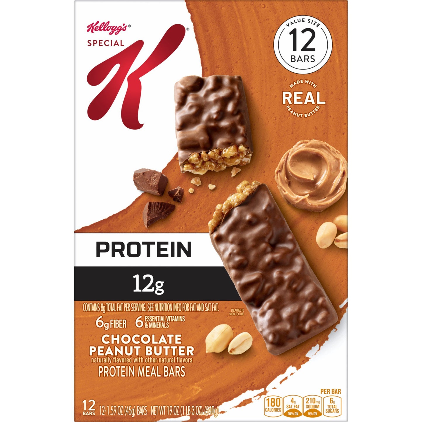 Kellogg's Special K 12g Protein Meal Bars - Chocolate Peanut Butter