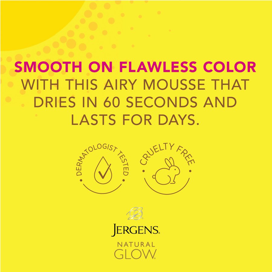 Jergens Natural Glow Instant Sun Deep Bronze Tanning Mousse