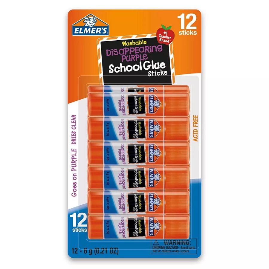 Elmer's Disappearing Purple School Glue Sticks