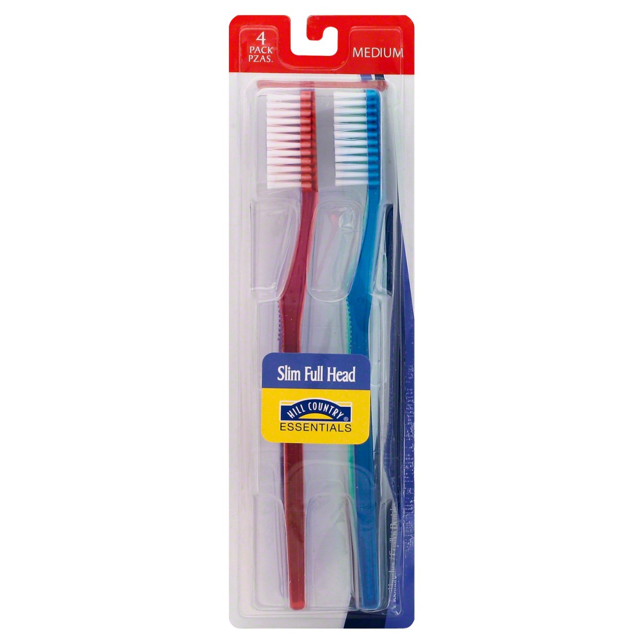 Hill Country Essentials Slim Full Head Toothbrushes - Medium