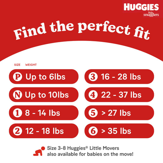 Huggies Little Snugglers Baby Diapers - Size 4