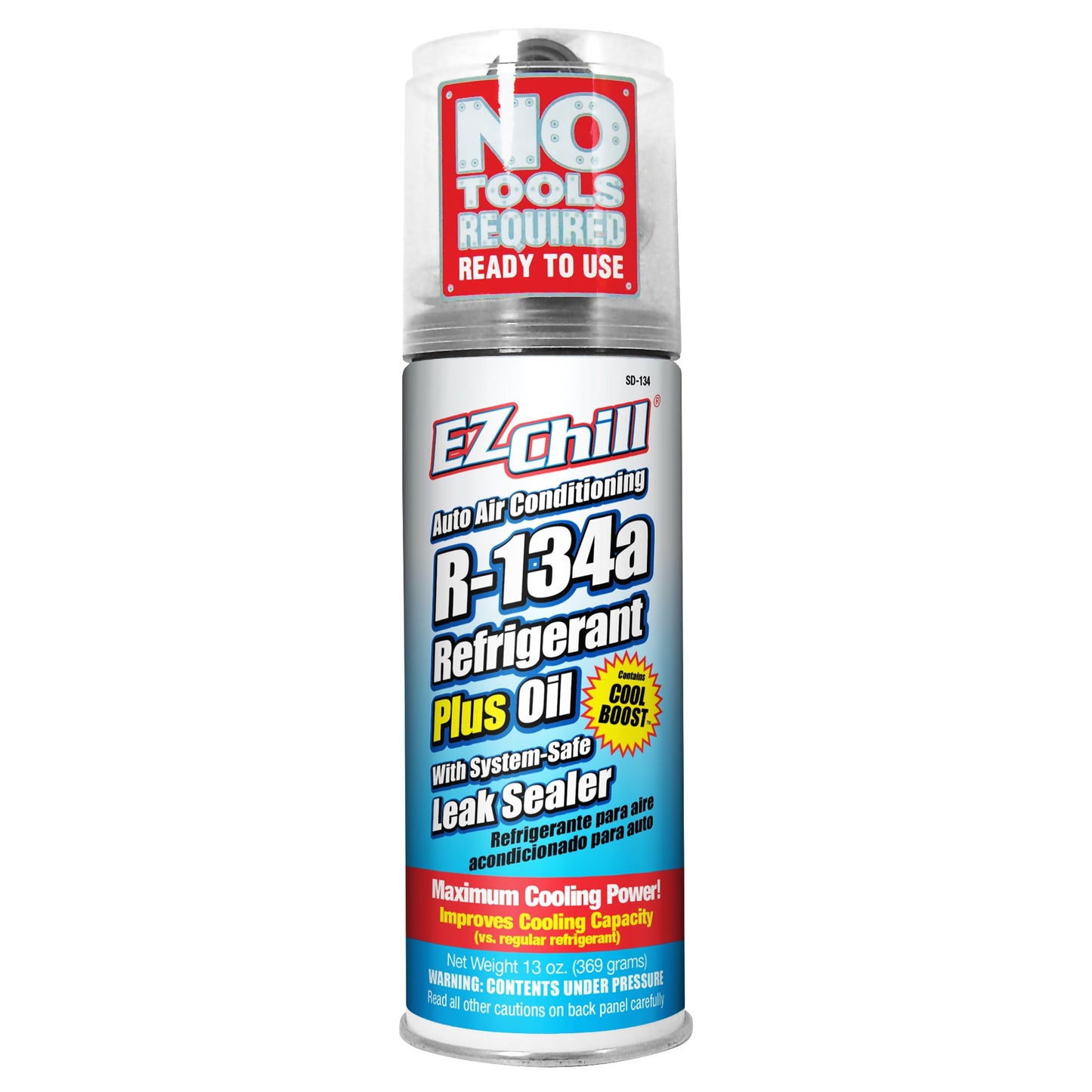 EZ Chill R-134a Refrigerant with Lubricant & Leak Sealer