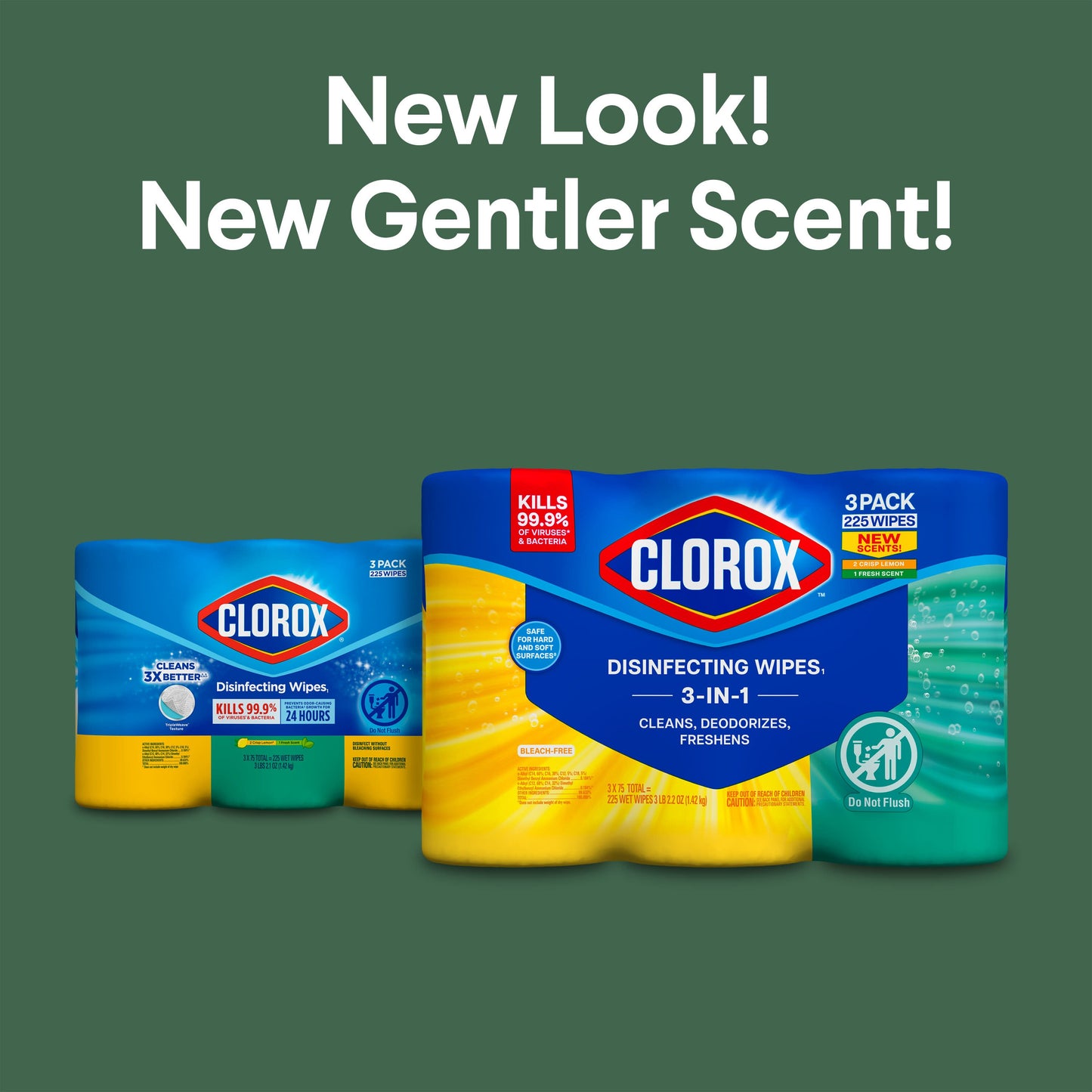 Clorox Disinfecting Value Pack Bleach Free Cleaning Wipes, 75 ct