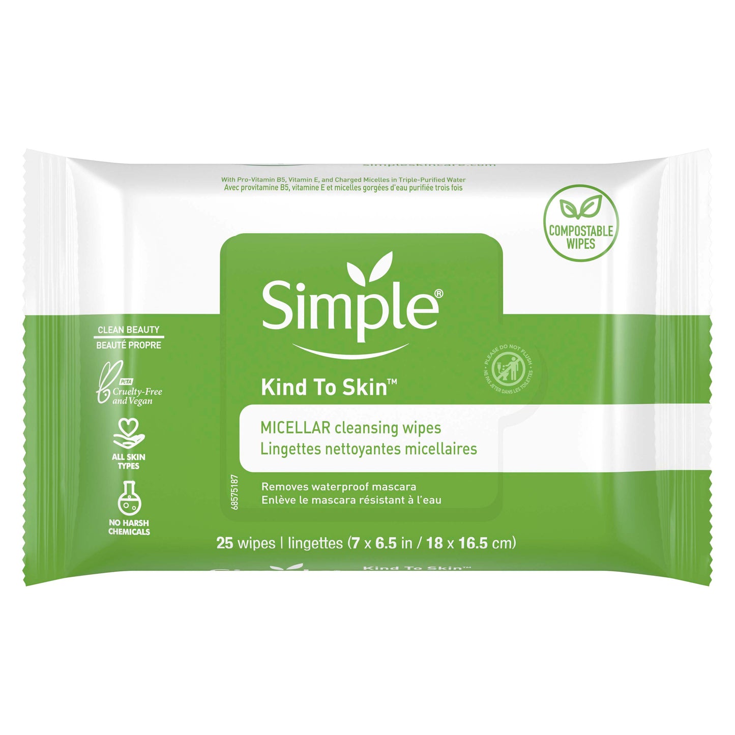 Simple Kind to Skin Micellar Cleansing Wipes