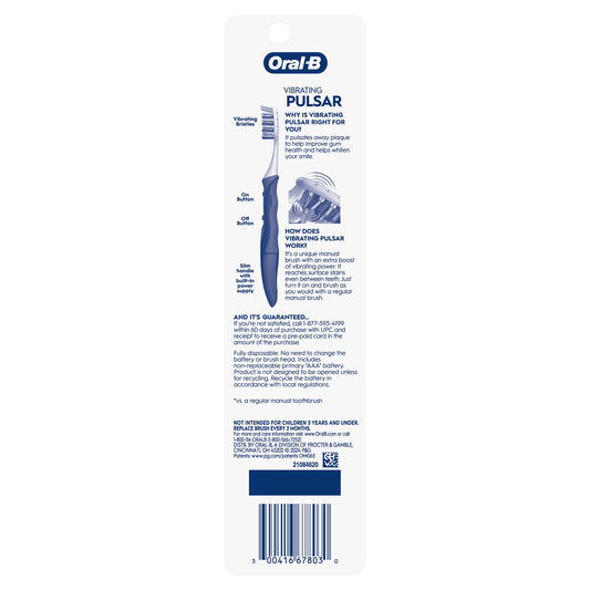 Oral-B Pulsar Expert Clean Battery Soft Toothbrushes