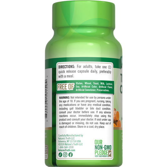 Nature's Truth Turmeric Curcumin Complex 500mg Quick-Release Capsules