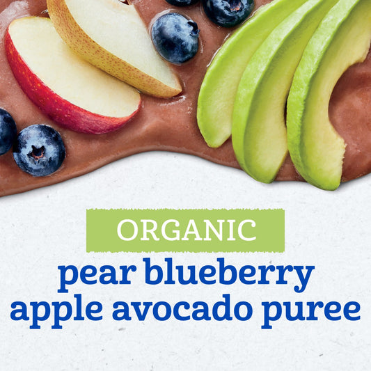 Gerber Organic for Baby Food Pouch - Pear Blueberry Apple & Avocado